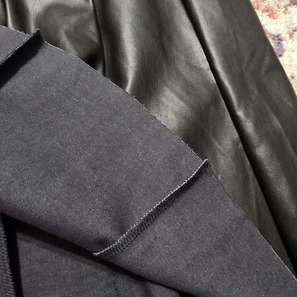 Eloquii Faux Leather Skirt Black Size 24 - Picture 10 of 11